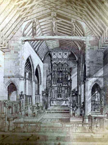 interior of Saint Francis church about 1884
